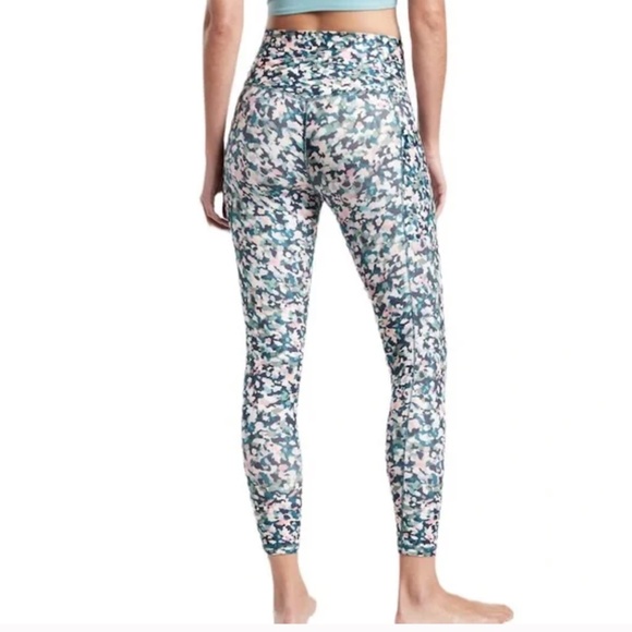 Athleta Salutation Stash Pocket II 7/8 Tight M TALL Sequoia Multi - Picture 2 of 6
